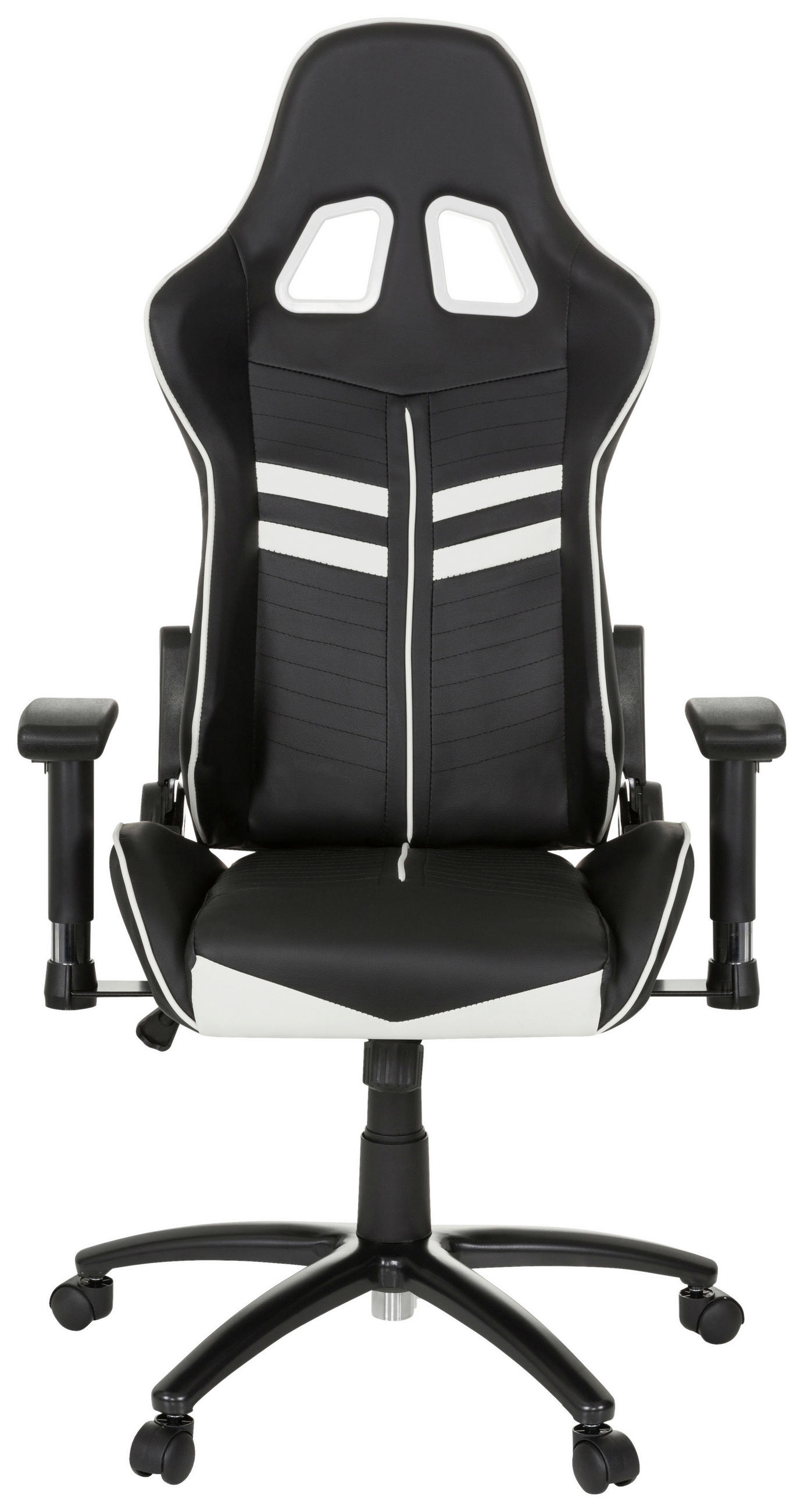 GAMINGSTOL  i läderimitation svart, vit  - vit/svart, Modern, metall/textil (72/138/63cm) - MID.YOU