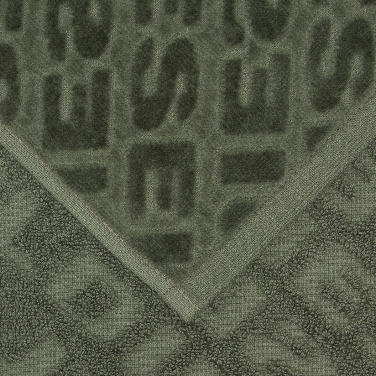 FROTTIERSET 3D LOGO Grün 2-teilig  - Grün, Basics, Textil - Diesel