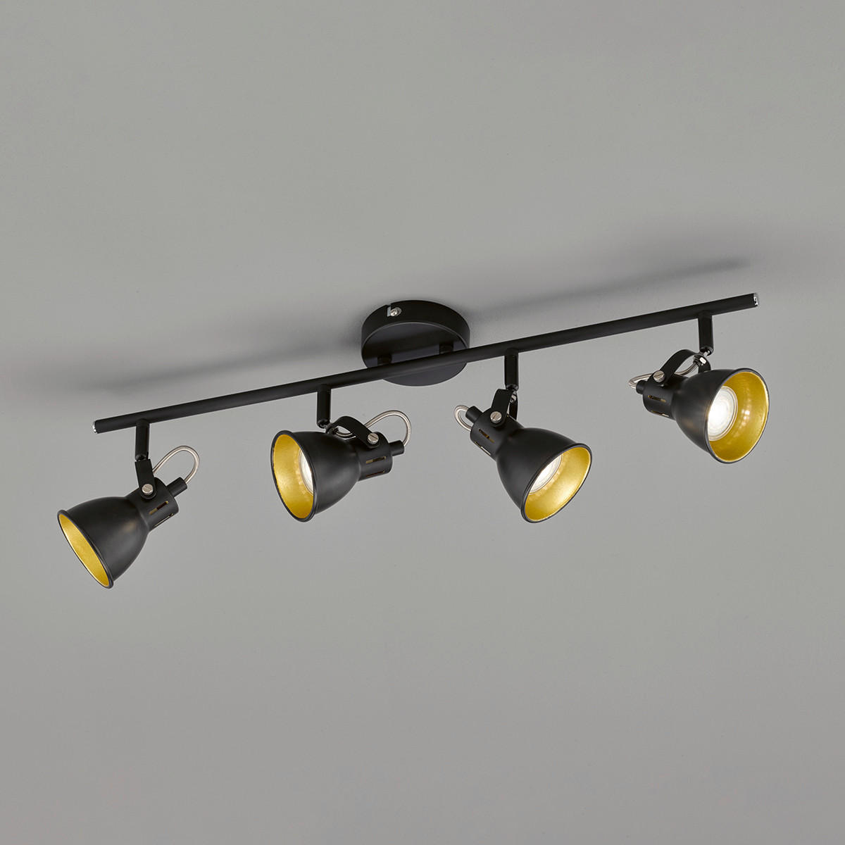 LED-REFLEKTOR  Bobby /320 lm/3000 K// - zlate barve/črna, Trend, kovina (10/65cm)