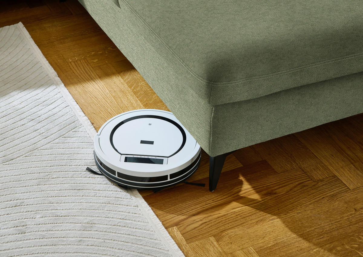 WOHNLANDSCHAFT  in Chenille Olivgrün  - Schwarz/Olivgrün, Design, Textil/Metall (198/369/255cm) - Beldomo Style