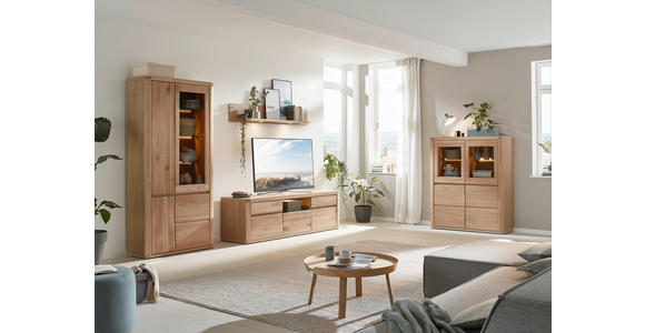 LOWBOARD Timos 194/58/50 cm 2 Schublade(n) Beimöbel erhältlich, stehend  - Alteiche/Grau, KONVENTIONELL, Holz/Holzwerkstoff (194/58/50cm) - Voleo