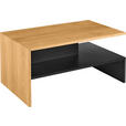 COUCHTISCH in Holz, Holzwerkstoff 90/55/42,5 cm  - Eichefarben/Schwarz, Design, Holz/Holzwerkstoff (90/55/42,5cm) - Carryhome
