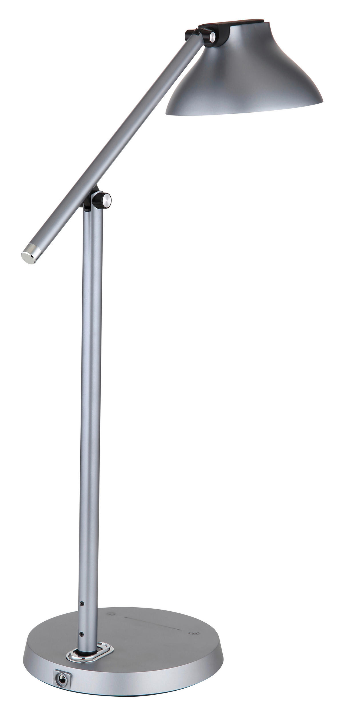 STOLNÍ LED LAMPA, dotykový stmívač, 43,2/17,8/75,8 cm - šedá/opál, Basics, kov/plast (43,2/17,8/75,8cm) - Globo