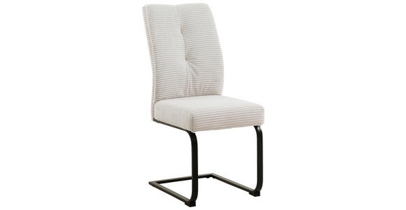 SCHWINGSTUHL  Stoffauswahl Cord  - Creme/Schwarz, Design, Textil/Metall (44/99/62cm) - Carryhome