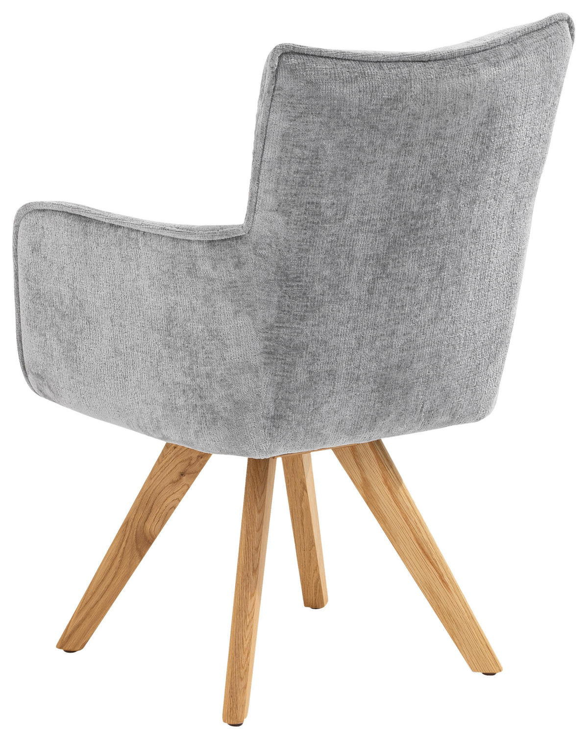 ARMLEHNSTUHL  in Mikrofaser  - Eichefarben/Grau, Design, Holz/Textil (59/89/63cm) - SetOne by Musterring
