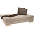 SCHLAFSOFA Webstoff Beige, Braun - Beige/Braun, KONVENTIONELL, Holz/Textil (195/75/90/145cm) - NOVEL