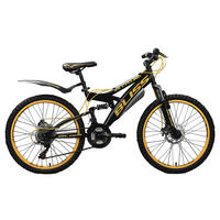 KINDERFAHRRAD 24 Zoll  - Gelb/Schwarz, Basics, Metall (180/70/80cm)