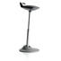 BÜROHOCKER Schwarz - Schwarz/Grau, Basics, Textil/Metall (51-84cm) - AERIS