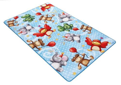 KINDERTEPPICH 50/70 cm Lovely Kids - Multicolor/Hellblau, Trend, Kunststoff/Textil (50/70cm) - Ben'n'jen