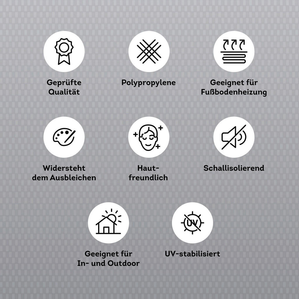 Thumbnail - Novel Outdoorteppich, Braun, Beige, Kunststoff, Boho, rechteckig, 120x170 cm, Oeko-Tex® Standard 100, Oeko-Tex® Made IN ...