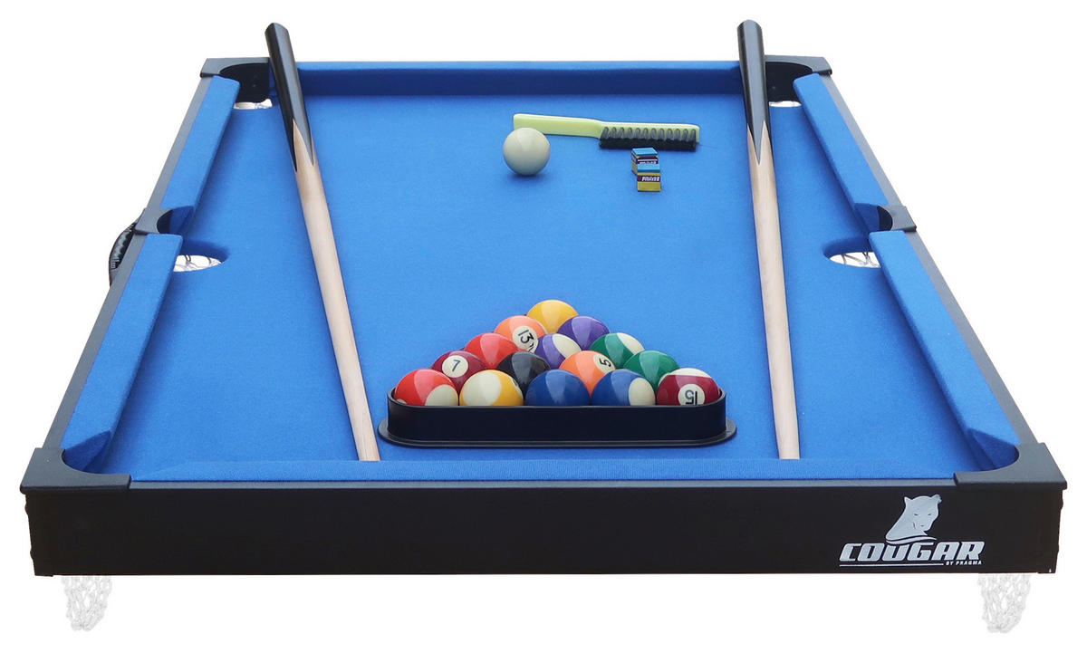 BILLARDTISCH - Blau/Schwarz, KONVENTIONELL, Holz/Kunststoff (64/12/118cm)