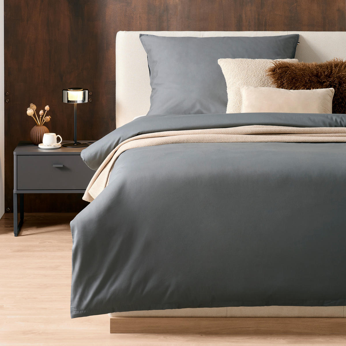 POVLEČENÍ - šedá, Design, textil (140/200cm) - Hugo Boss