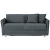 SCHLAFSOFA in Textil Grau  - Chromfarben/Grau, Modern, Textil/Metall (194/85/100cm) - Bali