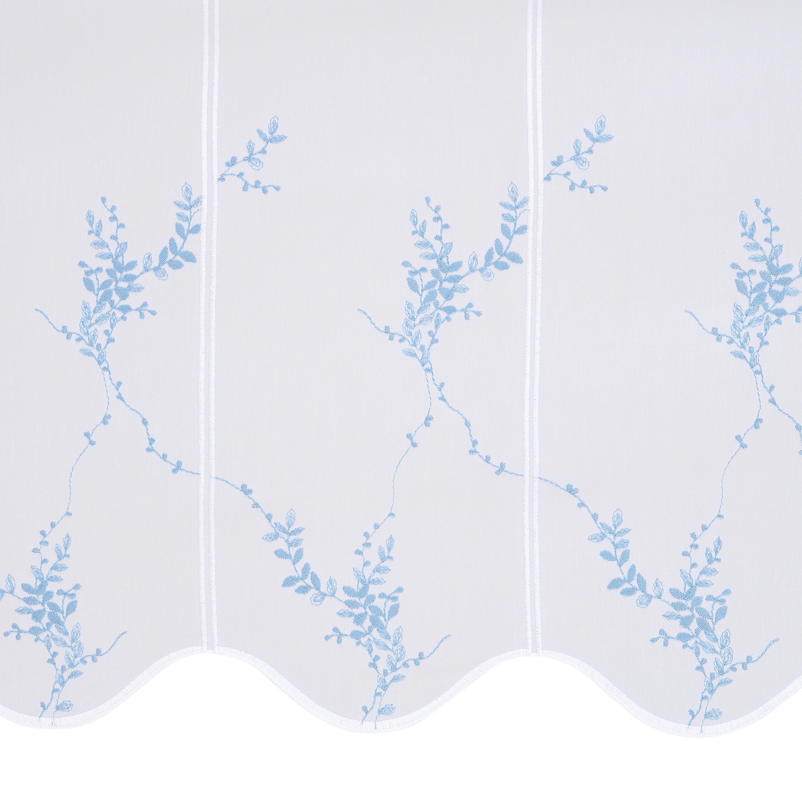 KURZGARDINE   - Blau/Weiß, KONVENTIONELL, Textil (60cm) - Esposa