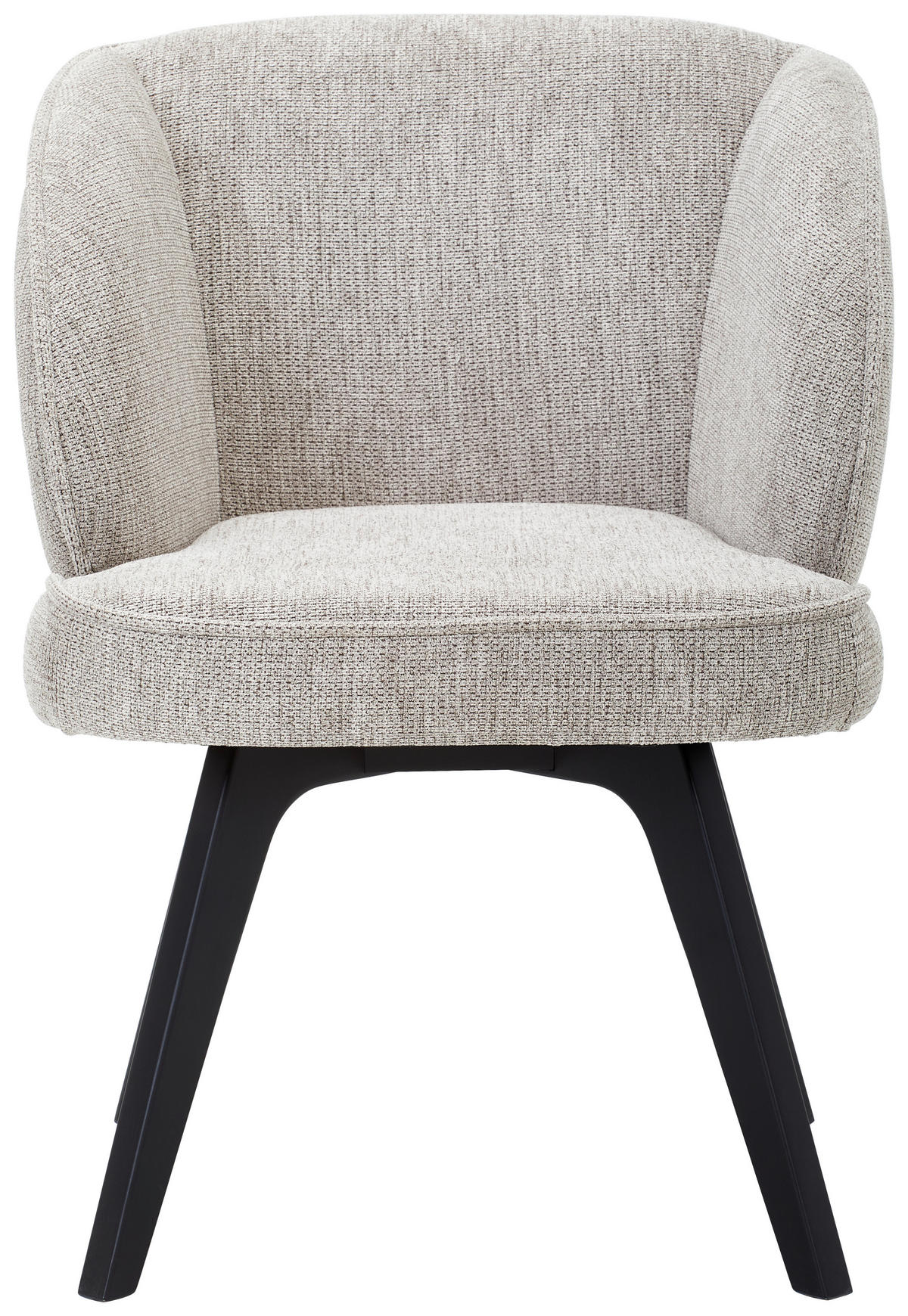 ARMLEHNSTUHL  in Webstoff  - Schwarz/Cappuccino, Design, Holz/Textil (63/83/62cm) - Novel