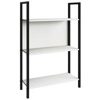 REGAL  56/100/24 cm Weiss, Schwarz  - Weiss/Schwarz, Design, Holzwerkstoff/Metall (56/100/24cm) - MID.YOU