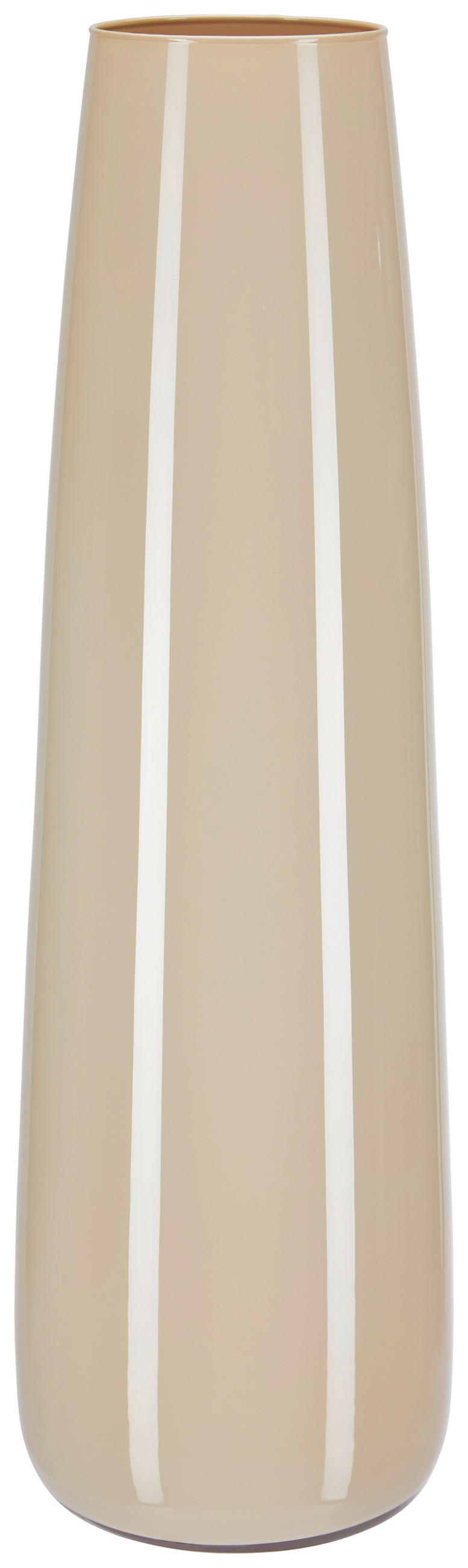 VAZA  18/60 cm    staklo  - bež, Osnovno, staklo (18/60cm) - Ambia Home