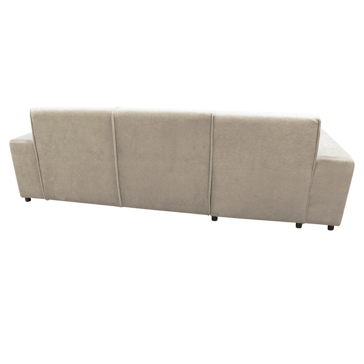 ECKSOFA Beige Struktur, Bouclé  - Beige/Schwarz, Design, Kunststoff/Textil (175/270cm) - MID.YOU