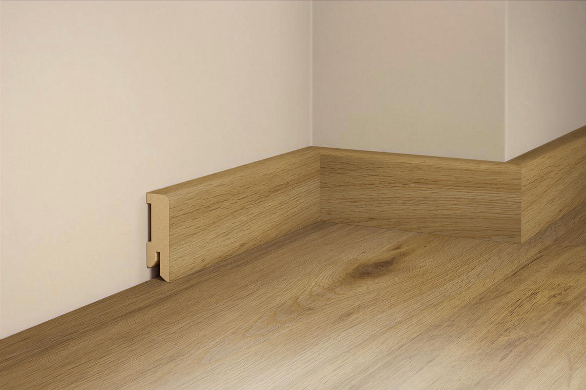 SOCKELLEISTE, Eiche Nox  - Basics, Holz (240/5/1,6cm) - Tilo