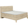 BOXSPRINGBETT 160/200 cm  in Beige  - Eichefarben/Beige, Konventionell, Holz/Textil (160/200cm) - Carryhome