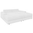 BIGSOFA  in Cord Perlmutt  - Perlmutt/Schwarz, MODERN, Kunststoff/Textil (234/93/190cm) - Carryhome