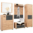GARDEROBE  in 230/195/45 cm  - Anthrazit/Eiche Artisan, KONVENTIONELL, Glas/Holzwerkstoff (230/195/45cm) - Xora