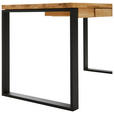 SCHREIBTISCH 150/65/76 cm  in Eichefarben  - Eichefarben/Schwarz, MODERN, Holz/Metall (150/65/76cm) - Linea Natura