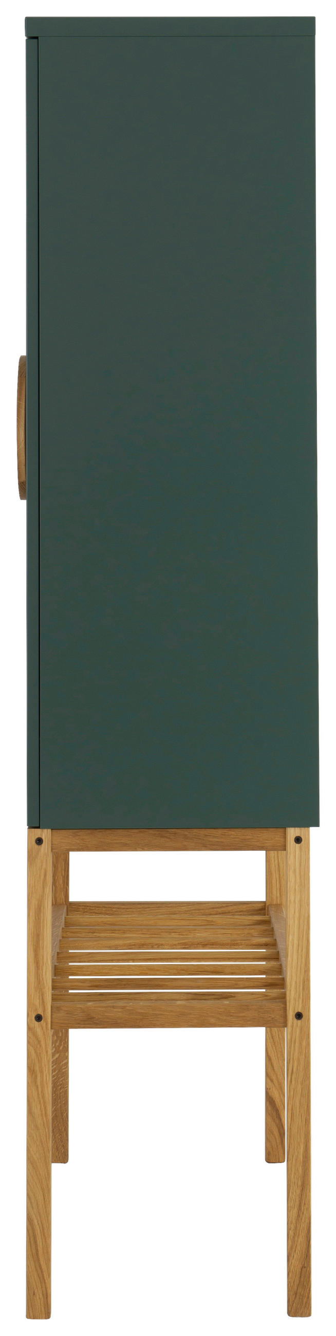 HIGHBOARD  in 80/162/37 cm  - Dunkelgrün/Eichefarben, Design, Holz/Holzwerkstoff (80/162/37cm)