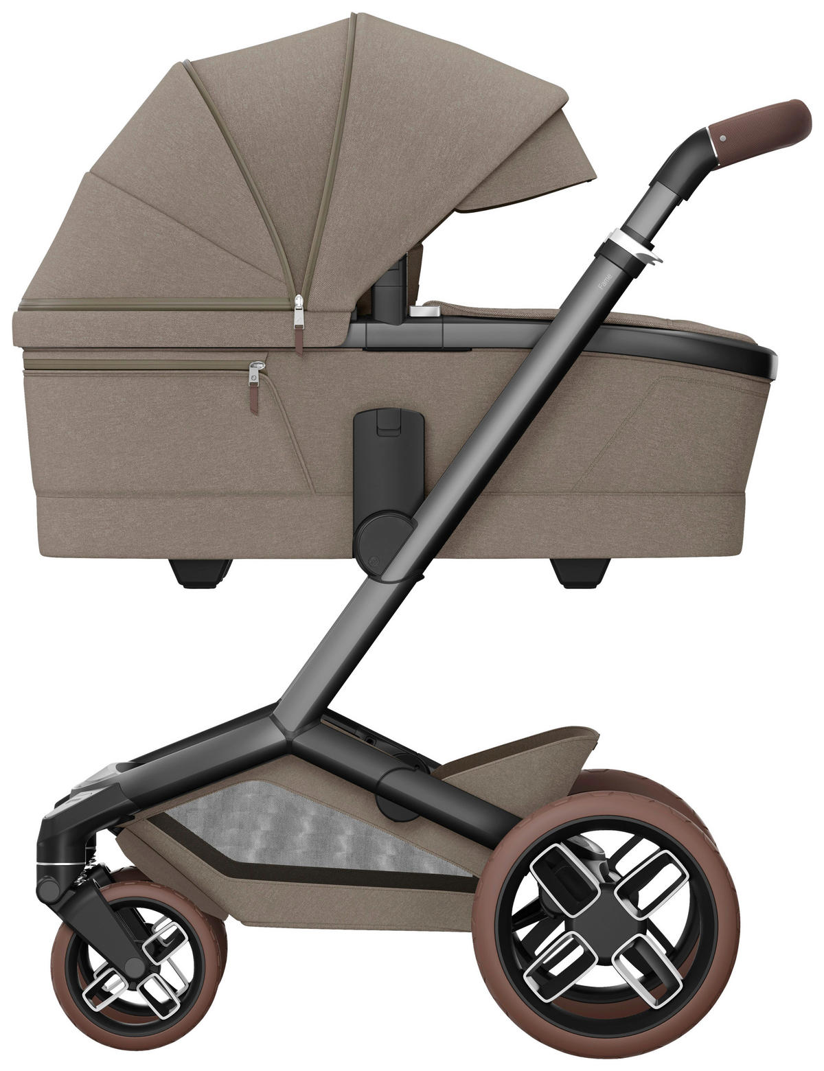 KINDERWAGENSET Fame Bundle  - Graubraun, Basics - Maxi-Cosi