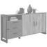 SIDEBOARD 189,5/93,4/43,1 cm - Dunkelgrau/Schwarz, Trend, Holzwerkstoff/Kunststoff (189,5/93,4/43,1cm) - Carryhome SIDEBOARD 189,5/93,4/43,1 cm - Dunkelgrau/Schwarz, Trend, Holzwerkstoff/Kunststoff (189,5/93,4/43,1cm) - Carryhome