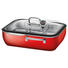 DAMPFBRÄTER Ecompact - Klar/Rot, Design, Glas/Kunststoff (33,3/35,6/cm) - Silit DAMPFBRÄTER Ecompact - Klar/Rot, Design, Glas/Kunststoff (33,3/35,6/cm) - Silit