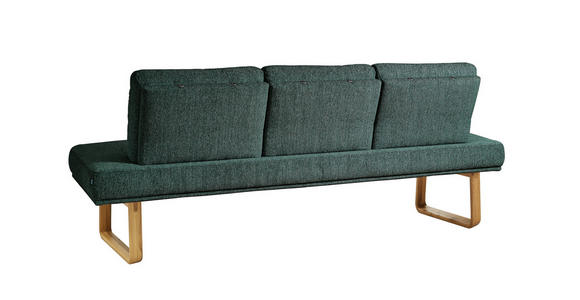 SITZBANK 224/92/78 cm  in Grün  - Eichefarben/Grün, Design, Holz/Textil (224/92/78cm) - Dieter Knoll