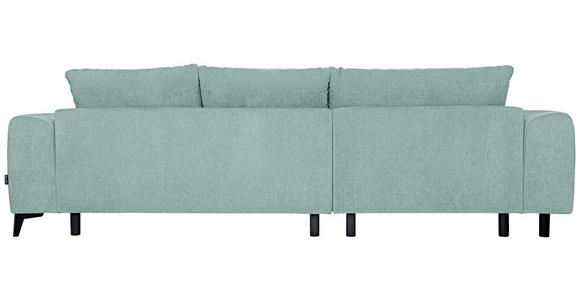 ECKSOFA  in Chenille Hellblau  222/279 cm  - Schwarz/Hellblau, KONVENTIONELL, Kunststoff/Textil (222/279cm) - Hom`in
