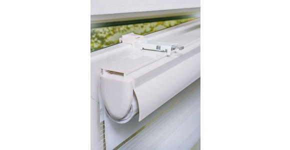 DOPPELROLLO 60/160 cm - Transparent/Weiß, Basics, Textil (60/160cm) - Boxxx