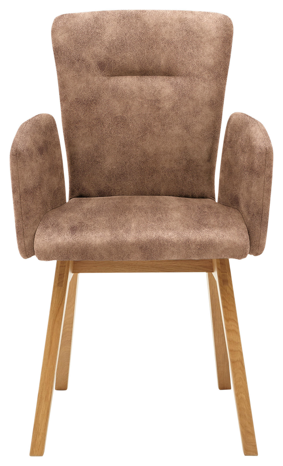 ARMLEHNSTUHL in Holz, Textil Cognac  - Cognac, KONVENTIONELL, Holz/Textil (57/91/66cm) - Dieter Knoll