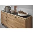 KOMMODE  in 181,9/74,5/45,2 cm  - Wildeiche/Schwarz, Design, Holz/Metall (181,9/74,5/45,2cm) - Valnatura