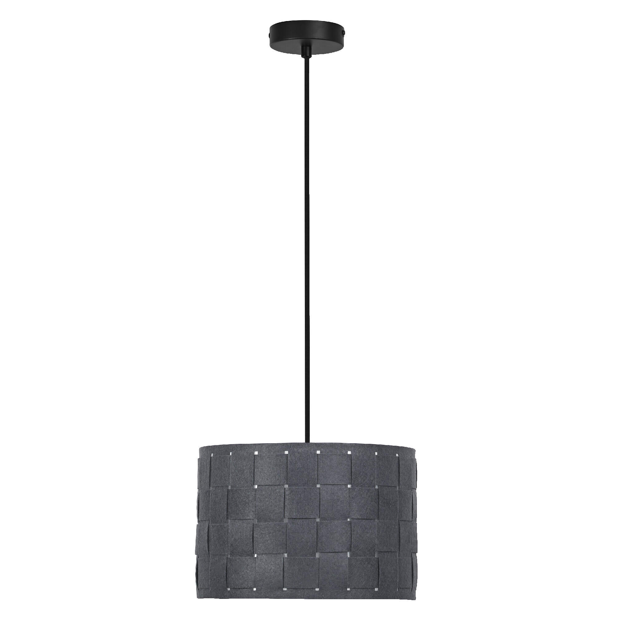 PENDELLEUCHTE 28/121 cm   - Dunkelgrau, KONVENTIONELL, Naturmaterialien/Metall (28/121cm) - Ledvance