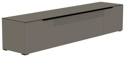 LOWBOARD Grau, Schwarz  210/43/45 cm  - Schwarz/Grau, Design, Glas/Holzwerkstoff (210/43/45cm) - Moderano