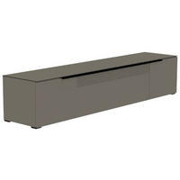 LOWBOARD Grau, Schwarz  210/43/45 cm  - Schwarz/Grau, Design, Glas/Holzwerkstoff (210/43/45cm) - Moderano