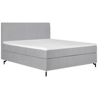 BOXSPRINGBETT 180/200 cm  in Grau  - Schwarz/Grau, MODERN, Textil (180/200cm) - MID.YOU