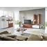 WOHNWAND Kernnussbaum furniert Nussbaumfarben, Weiß - Nussbaumfarben/Alufarben, Design, Holz/Holzwerkstoff (338/223/51,9cm) - Ambiente by Hülsta