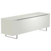 LOWBOARD  in 160/51/45 cm  - Alufarben/Weiß, Design, Glas/Holzwerkstoff (160/51/45cm) - Moderano