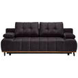 SCHLAFSOFA in Webstoff Graphitfarben  - Schwarz/Graphitfarben, Design, Holz/Textil (206/77-87/102cm) - Novel