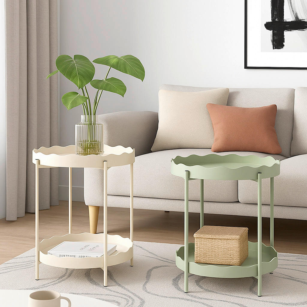 POMOĆNI STOČIĆ   - žalfijazelena, Osnovno, drvo/metal (40.5/40.5/54cm)