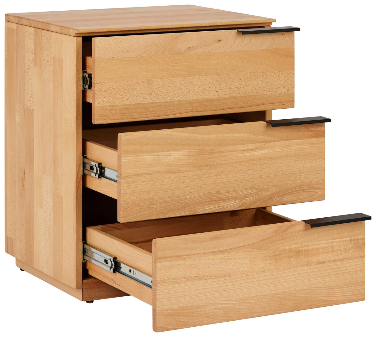NACHTSCHRANK 50/60/40 cm Kernbuche massiv  - Natur, Holz (50/60/40cm) - MID.YOU
