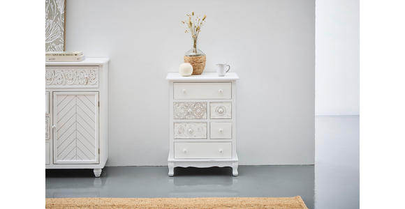 KOMMODE  in 60/81/35 cm  - Weiß, ROMANTIK / LANDHAUS, Holz/Holzwerkstoff (60/81/35cm) - Landscape