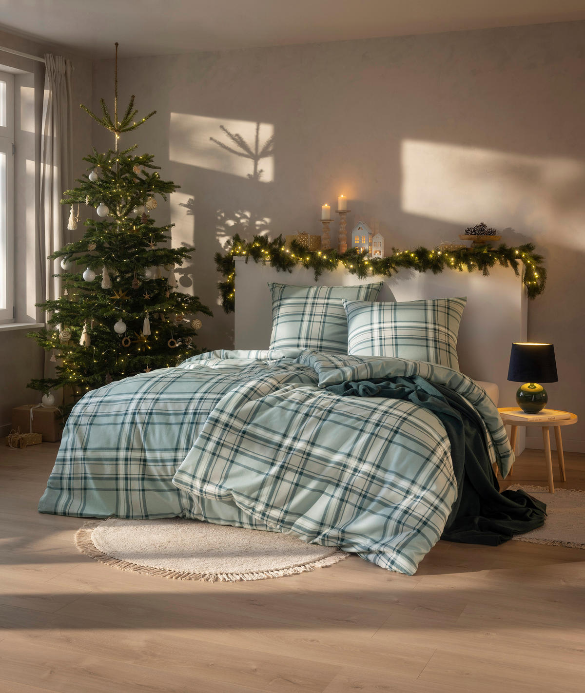 BETTWÄSCHE Impulse Flanell 135/200 cm  - Salbeigrün, Design, Textil (135/200cm) - Estella