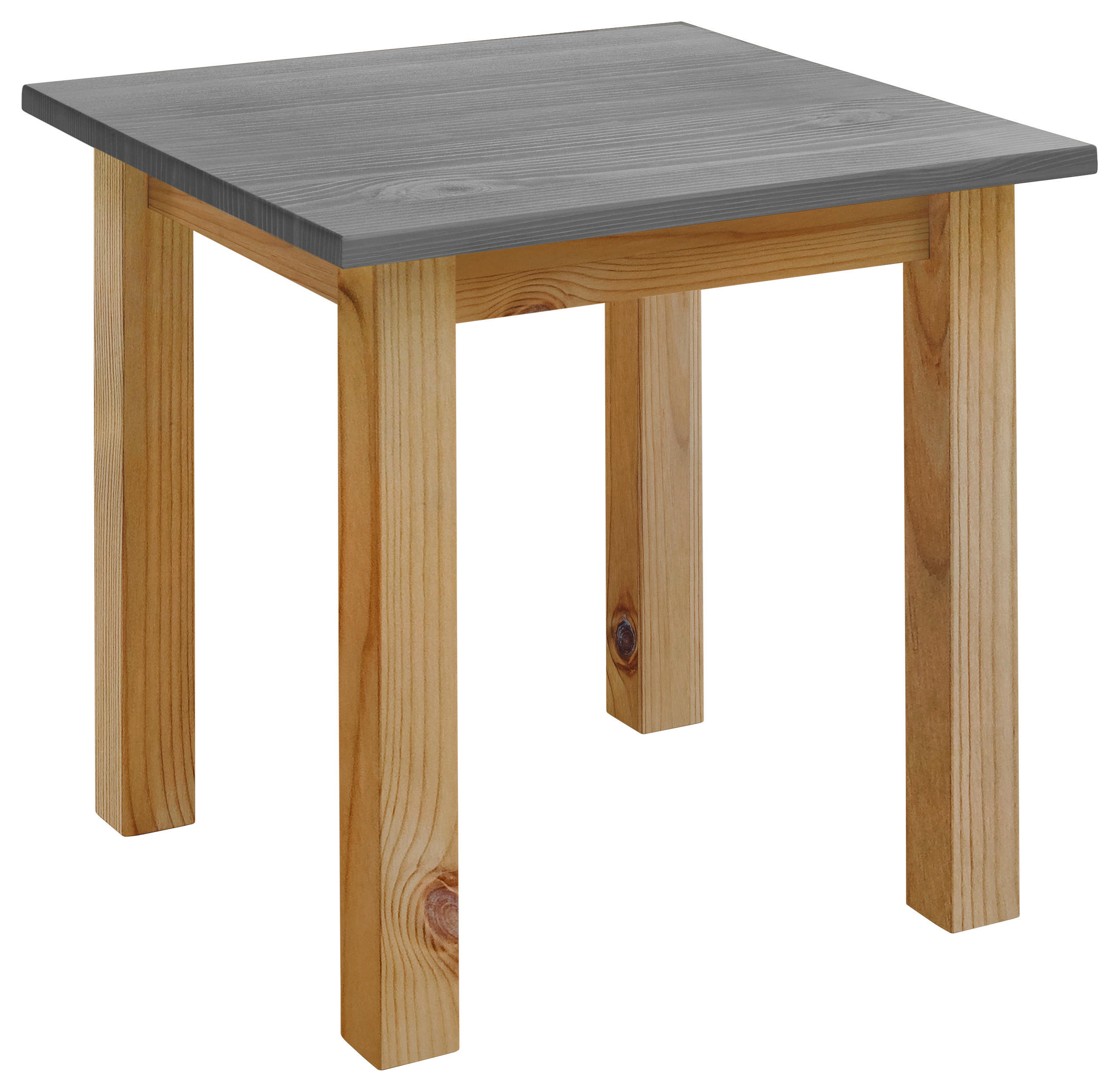 ESSTISCH in Holz 78/78/78 cm  - Laugenfarbig/Grau, ROMANTIK / LANDHAUS, Holz (78/78/78cm) - Boxxx