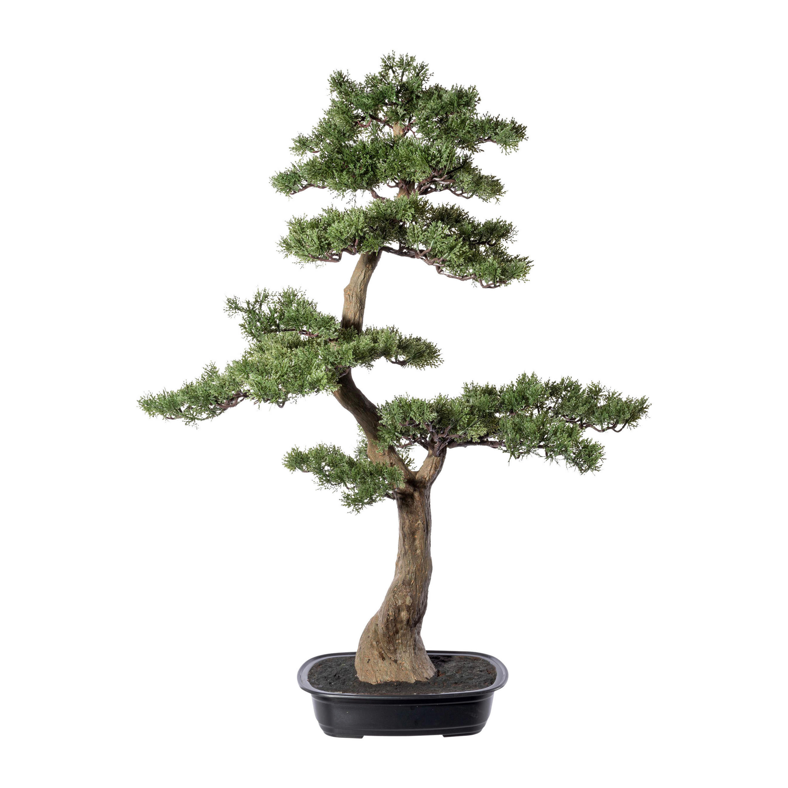KUNSTPFLANZE Bonsai 100 cm  - Schwarz/Braun, Design, Kunststoff (100cm)