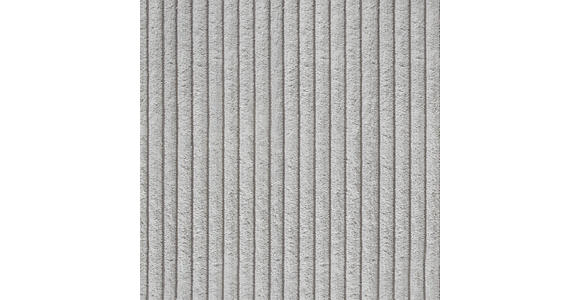 ECKSOFA Grau Cord  - Schwarz/Grau, KONVENTIONELL, Textil/Metall (178/284cm) - Hom`in